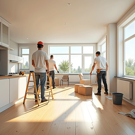 Artisan professionnel au travail